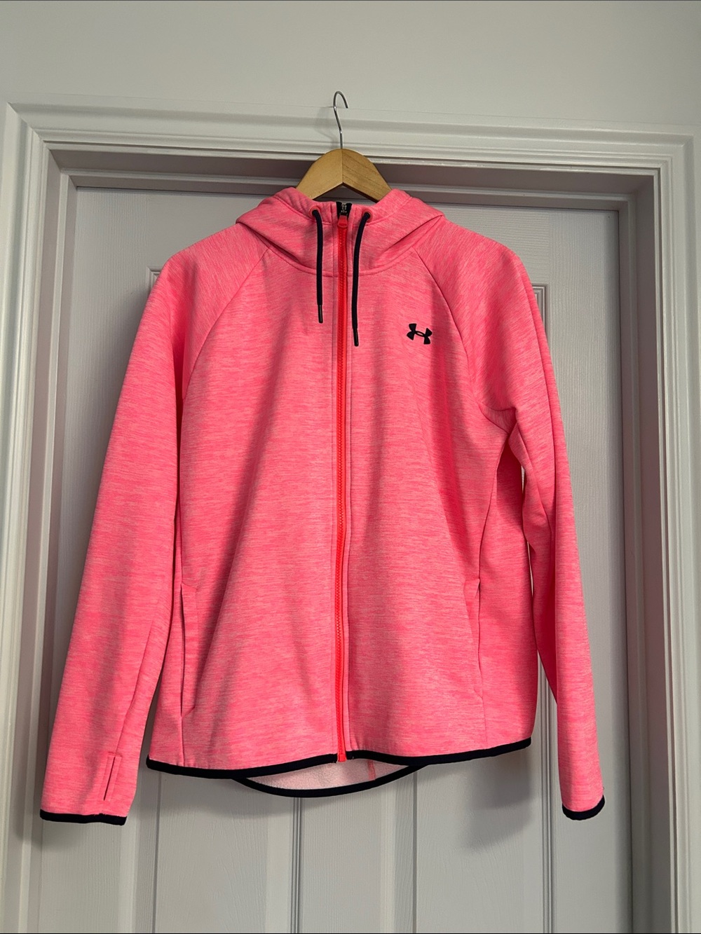 {Under Armour} Neon Storm Zip Up Hoodie Sweatshirt